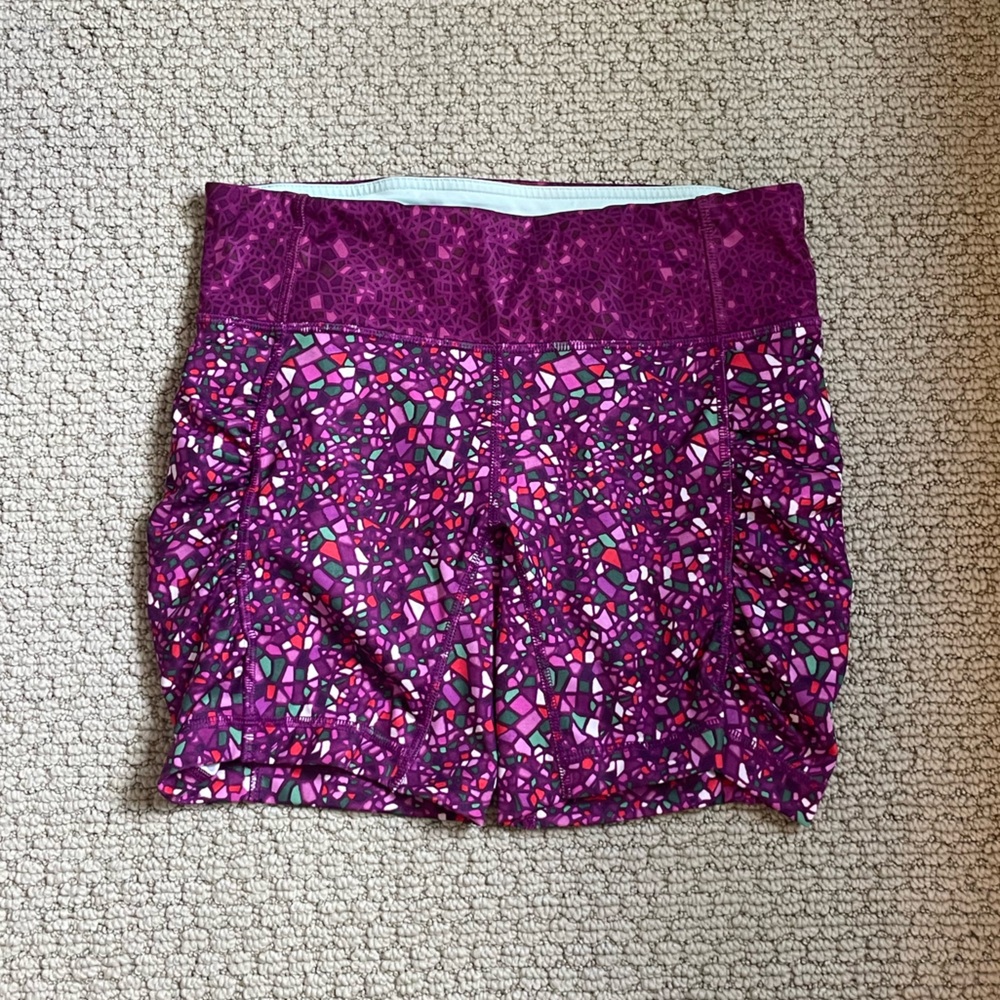 Lululemon printed bike shorts